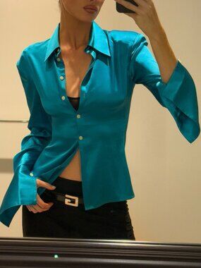 Helsa The Silk Charmeuse Shirt